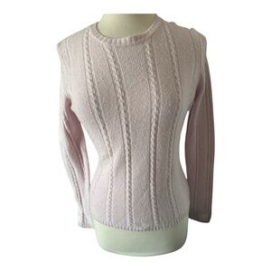 Ann Taylor Loft size Medium Pink Wool Blend Sweater